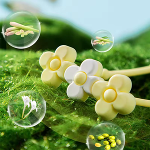 Nueva innovación, lindo <span class=keywords><strong>collar</strong></span> antipulgas desparasitante <span class=keywords><strong>de</strong></span> dibujos animados, perros <span class=keywords><strong>de</strong></span> raza mediana, característica separable con pequeñas flores, osos, mascotas - Product Image 5