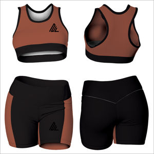 ชุดโยคะผู้หญิง2ชิ้นไร้สายด้านหน้าไม่มีรอยต่อระบายอากาศป้องกันแบคทีเรียสำหรับออกกำลังกายในยิมฟิตเนส - Product Image 5