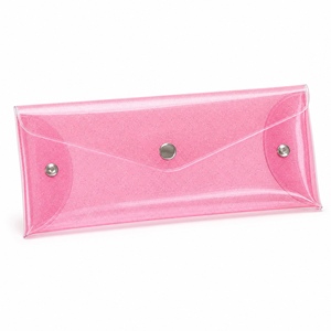 Transparante glitter PVC etui, waterdichte cosmetische borsteltas, brillendoos, opbergtas voor schrijfwaren, aangepaste logo OEM ODM - Product Image 1