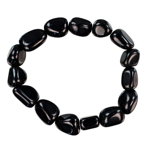 <b>Bracelet</b> <b>Black</b> Agate Tumbled Stone <b>Bracelet</b> Crystal Gemstone Fashion Jewelry Men and <b>Women</b> Gift Energy Meditation - Product Image 5