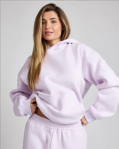 Sudadera con capucha recortada personalizada para mujer, jersey de gran tamaño, sudaderas de algodón polar básico, ropa de calle, ropa de gimnasio de moda - Product Image 3
