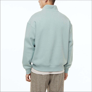 Soft 100% Cotton Custom Logo <b>Men's</b> <b>Half</b> <b>Zip</b> <b>Sweatshirts</b> with Embroidery Printing Fleece Fabric Custom Colors Winter Long Sleeve - Product Image 5