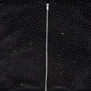 Sudadera con capucha de cristal brillante unisex, cálida, de forro polar, estilo urbano de invierno, ideal para compradores de grandes cantidades - Product Image 3