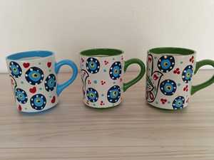 DAFNI <b>BIG</b> PAZAR Custom 3D Relief Ceramic Mug Handmade Hand Painted Cute Fruit Design Dishwasher Safe Gift Box - Product Image 2
