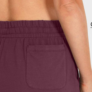 Pantalones de mujer de Color sólido de cintura alta con servicios OEM Streetwear estilo Hip Hop diseño personalizado señoras pantalones de chándal Casuales - Product Image 4