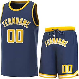 Conjunto de uniforme de baloncesto Reversible personalizado de alta calidad para hombres, equipo completo transpirable, diseño de talla grande para ropa deportiva de verano - Product Image 5