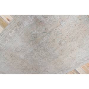 Grand tapis turc vintage 6,3x9,6 pieds, tapis en laine verte - Product Image 2