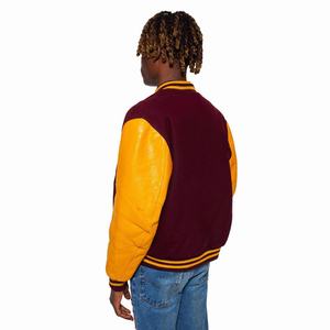 Best Edition Baseball Varsity <b>Jacket</b> Trending Fashion Embroidered Pattern Decoration Stand Collar College <b>Jacket</b> for <b>Men</b> - Product Image 6