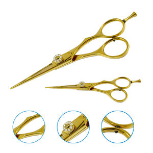 Ciseaux de coiffure professionnels en acier inoxydable avec logo personnalisé pour salon de beauté - Product Image 4