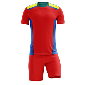 Custom Red and Blue Sublimation Printed Soccer Kit for Men/Youth Quick Dry Breathable Uniforms perfect for team and training - Product Image 2