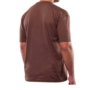 Camiseta de Algodón de Primera Calidad para Hombre, Cuello Redondo, Estilo Minimalista Informal, Color Sólido, Manga Corta, Fabricante OEM ODM, Proveedor de EE. UU. - Product Image 3