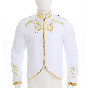 Uniforme de Abrigo Victoriano Gótico Medieval con Cola de Milano para Hombre - Product Image 5