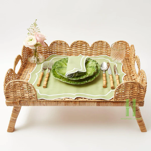 Plateaux de rangement en rotin colorés en forme de carotte pour la décoration de table, nouveau design, collection 2026, OEM de HNH au Vietnam - Product Image 6