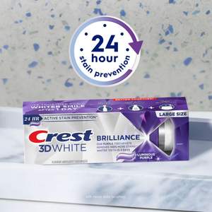 Pasta Dental Blanqueadora Crest 3D White Brilliance Luminous Purple, 4.6 oz, Paquete de 3 - Product Image 3