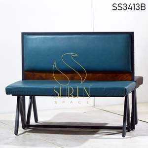 Industrial Design Two-Seater Iron Finish Indian Bench <b>Sofa</b> <b>Hotel</b> Furniture for Hospital Use Made of Metal - Product Image 6