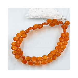 Briolette en forma de corazón facetado de cornalina roja Natural de alta calidad 5-6mm aproximadamente precio de fábrica al por mayor hecho para joyería de piedra - Product Image 4