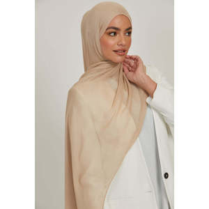 เครื่องประดับเสื้อผ้ามุสลิมแบบดั้งเดิมฮิญาบผ้าลินินลายพีแคนน้ำหนักเบา - Product Image 2