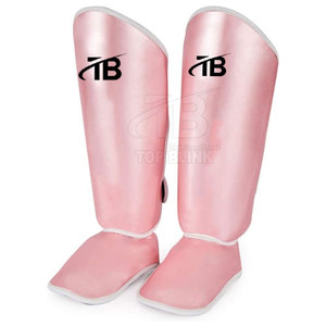 Espinilleras de boxeo para adultos personalizadas directas de fábrica, protectores de empeine de cuero de alta calidad para luchar contra el equipo de protección Premium - Product Image 2