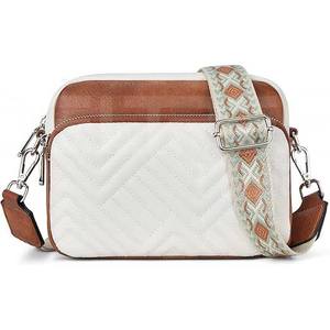 กระเป๋าสะพายไหล่สำหรับผู้หญิงกระเป๋าหนัง PU สีสันสดใส - Product Image 4