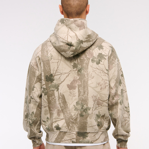 เสื้อฮู้ดและสเวตเชิ้ตผ้าฝ้ายสำหรับผู้ชายพิมพ์ลายต้นไม้จริงสำหรับล่าสัตว์ป่าตั้งแคมป์ - Product Image 3