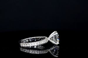 แหวนหมั้น1-3ct แบบกำหนดเองโดย ggia ได้รับการรับรอง VVS CVD ชุดเพชรที่ปลูกในห้องปฏิบัติการ10K 14K 18K แหวนเพชรหรูหราตัดทอง - Product Image 4