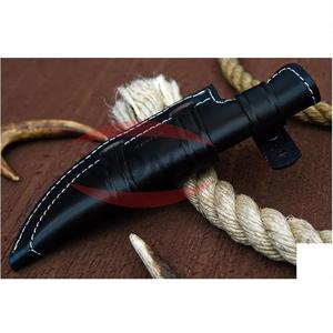 Personalizado hecho a mano Damasco D2 acero caza Bush artesanía cuchillo Funda de cuero - Product Image 4