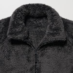 OEM High Quality Winter Zip Custom Logo Oversized Men Fleece Jacket <b>Stand</b> Collar Windproof Breathable Outdoor OEM Service - Product Image 3