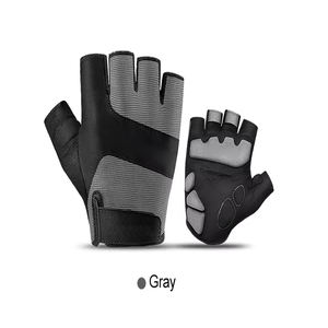 Guantes antideslizantes para gimnasio con logotipo de Empresa de diseño personalizado, guantes de cuero suministrados por la fábrica para entrenamiento, ejercicio y levantamiento de pesas - Product Image 4