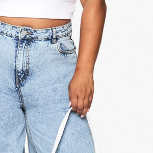 Pantalones vaqueros de mezclilla de diseño de marca 2025 para mujer, pantalones vaqueros lavados con ácido de estilo holgado para mujer, pantalones de calle al por mayor para mujer - Product Image 5