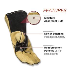 Gants de protection imperméables en cuir d'hiver pour hommes pas chers Gants de sécurité pour conducteurs vente en gros - Product Image 6