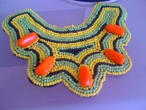 สร้อยคอผ้าปักลูกปัดสไตล์วินเทจสำหรับผู้หญิงในงานปาร์ตี้และงานแต่งงาน - Product Image 3