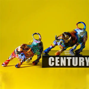 Décor à la maison résine <span class=keywords><strong>Lion</strong></span> Animal Sculpture Toucan Pélican Oiseau Stockage Décoration Ornements Golden Horse Wine Rack Stand - Product Image 3