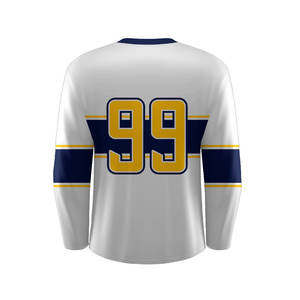 Camisetas de hockey sobre hielo de alta calidad, uniforme de equipo personalizado, tela transpirable, impresión sublimada, fabricante OEM ODM - Product Image 2