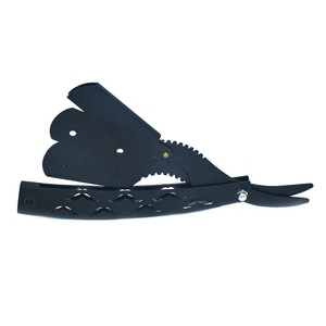 Wood Handle Replaceable Straight Razor Blades Cut Throat Razor Custom Barber for Body and <b>Bikini</b> Hair Cutting for <b>Men</b> - Product Image 1