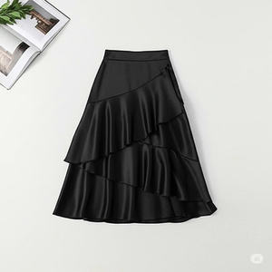 Fabricante de Ropa en Vietnam, OEM ODM, Falda Midi para Mujer con Volantes, Ropa Personalizada para Damas, Ropa Femenina de Buena Calidad - Product Image 1