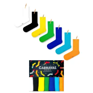 Juego de 7 Calcetines Transpirables de Color Sólido 1013 para Uso Diario Durante la Temporada de Primavera - Product Image 1