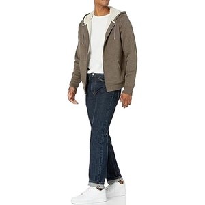 Sudadera Clásica con Cierre, Transpirable, 100% Algodón, Forro Polar Sherpa, Capa para Clima Frío, Suministro ODM - Product Image 4