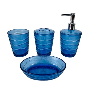 Accessoires de salle de bain en plastique acrylique design Snow - Product Image 2