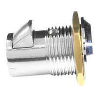 Cylindres de serrure tubulaires en alliage de zinc plaqué zinc haute résistance 60 mm avec 2 clés pour camping-cars, boîtes à outils, machines, marque ABA
