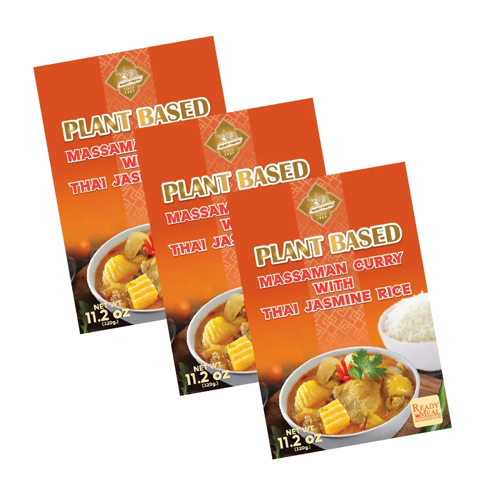 Top seller Instant Food Product - Plant Based Massaman Curry with Thai Jasmine Rice Ready to Eat Meals from Thailand
