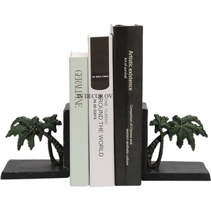 Lujosa calidad Metal hecho Color negro recubierto en polvo llamativo aspecto decorativo para el hogar sujetalibros escritorios organizador suministros - Product Image 3