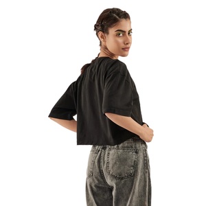 T-shirt décontracté à manches courtes en coton doux pour femmes, confortable, respirant, décontracté, essentiel, mode d'été, simple et basique - Product Image 5