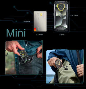 Téléphone d'extérieur Cubot Kingkong MINI 4, 4,7'' HD+, MINI 16MP avant + 48MP, 4700mAh, smartphone robuste, 90HZ, Android 15, mini téléphone, 6+128 Go - Product Image 5