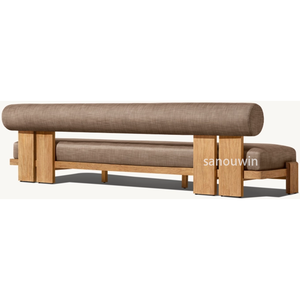 2025 tendance Durable Design classique extérieur Patio canapé naturel grain <span class=keywords><strong>de</strong></span> teck étanche pour terrasses en bord <span class=keywords><strong>de</strong></span> mer <span class=keywords><strong>jardin</strong></span> se prélasser - Product Image 3
