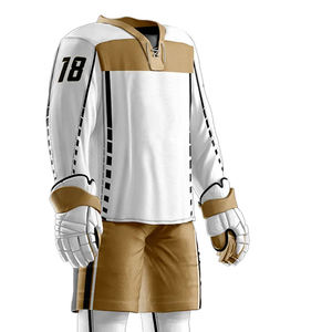 Uniforme de Hockey sobre Hielo para Hombre, Cómodo, Totalmente Personalizable, Antiarrugas, Material Duradero, Uniforme de Hockey con Mangas Largas - Product Image 4