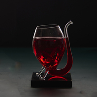 Verre à vin vintage fait main à motif dessin animé 300 ml – Vaisselle de bar transparente haut de gamme pour fêtes – Vente en gros en Inde