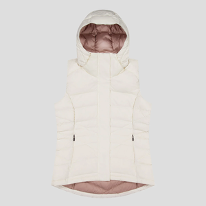 Gilet matelassé d'hiver CONMR personnalisé pour <span class=keywords><strong>femme</strong></span>, col montant, fermeture éclair, imperméable, coupe-vent, respirant, chaud, <span class=keywords><strong>sans</strong></span> manches - Product Image 6