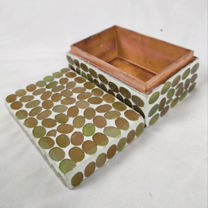 Intricate Handmade <b>Mosaic</b> Jewelry Box Rectangular Storage with Colorful Glass <b>Tiles</b> Small Treasures Display Decorative Storage - Product Image 1
