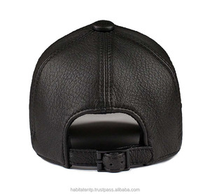 หมวกเบสบอลหนังแท้ 6 แผง ผลิตจากหนังฟูลเกรน ทรงแหลม แฟชั่น สไตล์อเมริกัน - Product Image 3