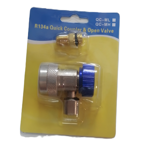 Ensemble d'adaptateurs rapides réglables pour climatisation automobile R134a, valve en métal - Product Image 2